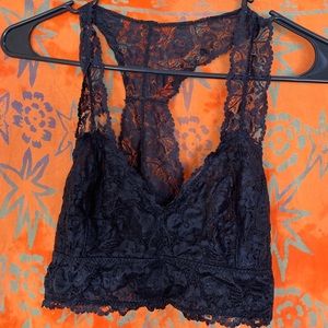 Black lace bralette